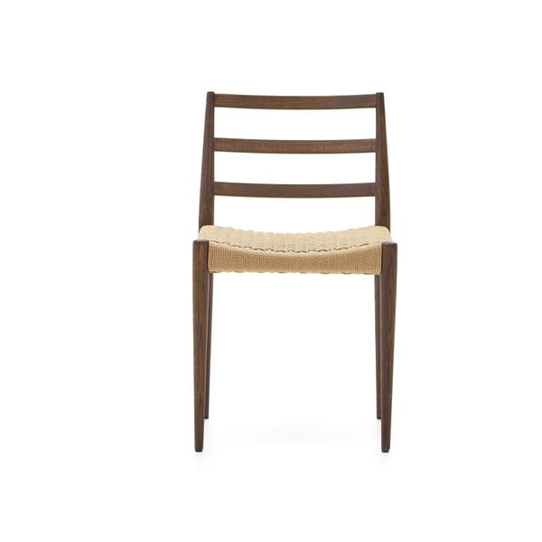 Jedálenská stolička z dubového dreva v hnedo-prírodnej farbe v súprave 2 ks Analy – Kave Home-image-4