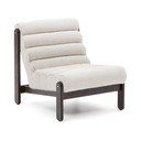 Biele kreslo z textílie buklé Magira – Kave Home