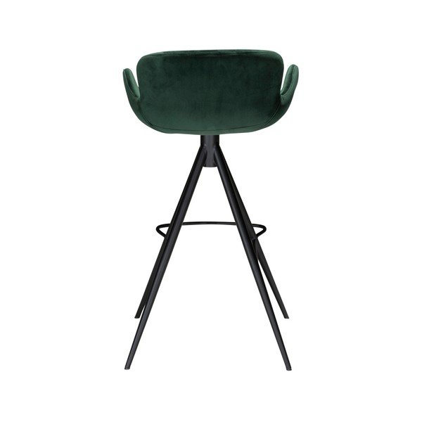 Tmavozelená barová stolička DAN–FORM Denmark Gaia Velvet, výška 98 cm-image-4