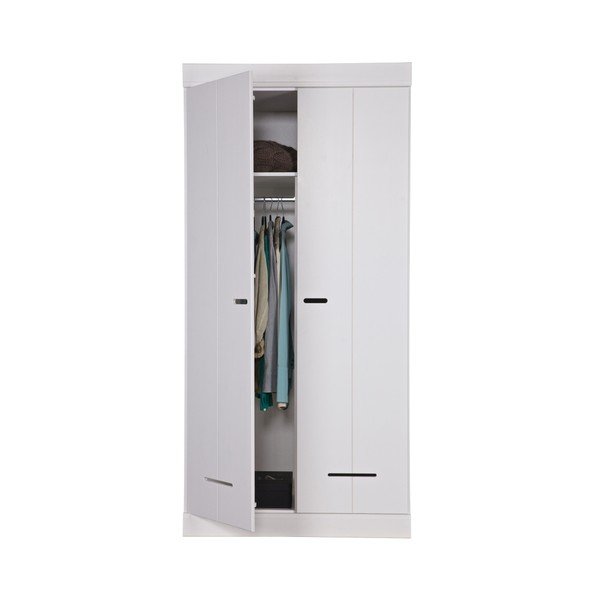 Biela dvojdverová skriňa WOOOD Locker-image-4