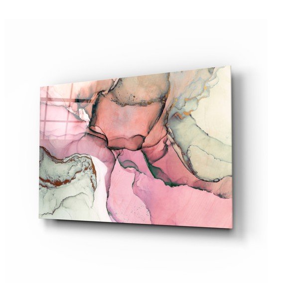 Sklenený obraz Insigne Rose Marble Pattern, 110 x 70 cm
