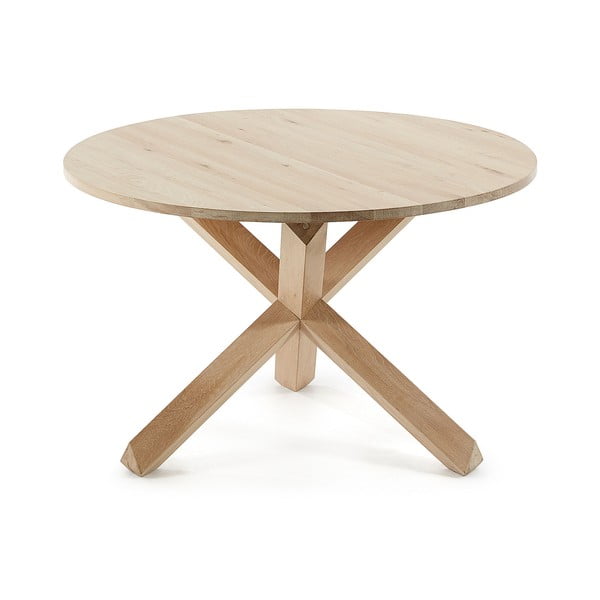 Stôl z dubového dreva Kave Home Nori, ⌀ 120 cm