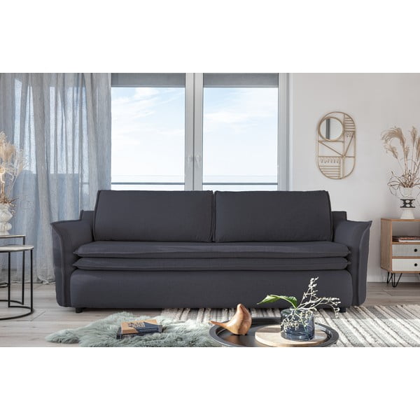 Antracitovosivá rozkladacia pohovka Miuform Charming Charlie-image-1