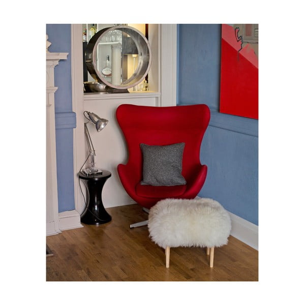 Stolička z ovčej kože Nia Cerise-image-4