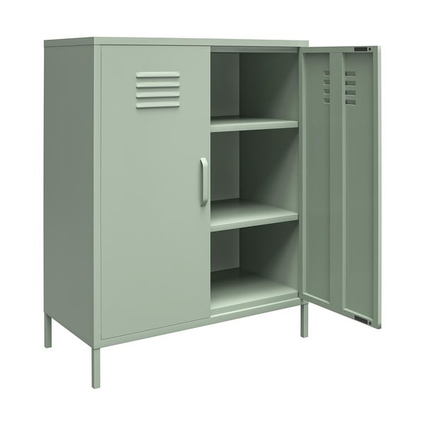 Zelená kovová skrinka 40x102x80 cm Mission District – Støraa-image-3