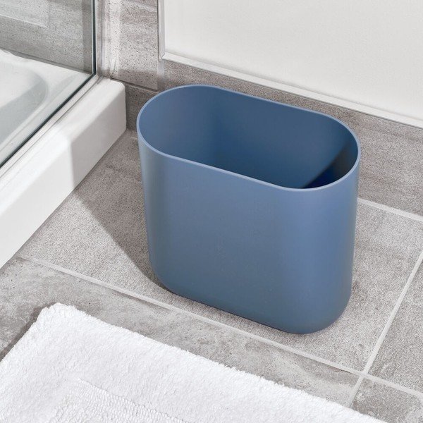 Modrý odpadkový kôš iDesign Slim Cade, 6,5 l-image-1
