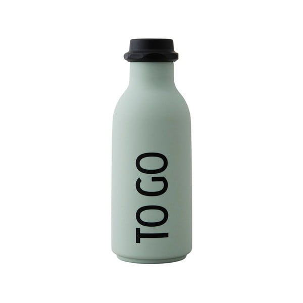 Svetlozelená fľaša na vodu Design Letters To Go, 500 ml