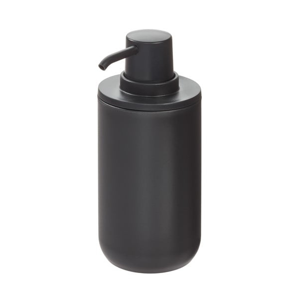 Čierny dávkovač na mydlo iDesign Cade, 335 ml