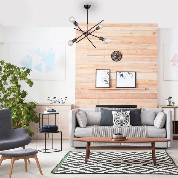 Závesné stropné svietidlo so 4 žiarovkami Homemania Decor Gera-image-1