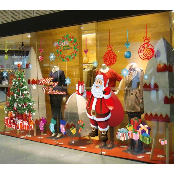 Vianočné samolepky Ambiance Santa, Balls and Tree-image-3