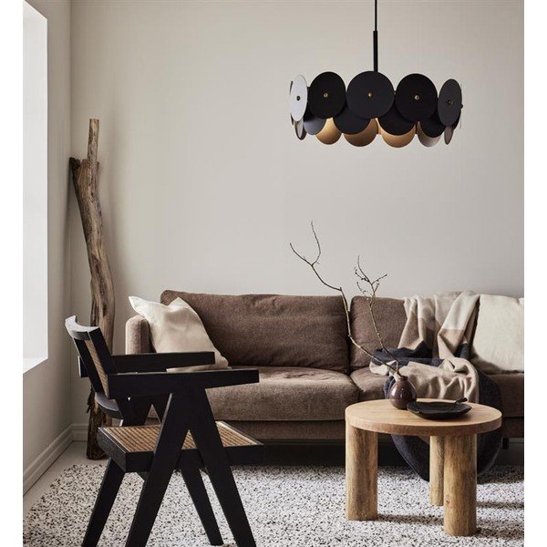 Čierne závesné stropné svietidlo Markslöjd Vegas, ø 53 cm-image-2