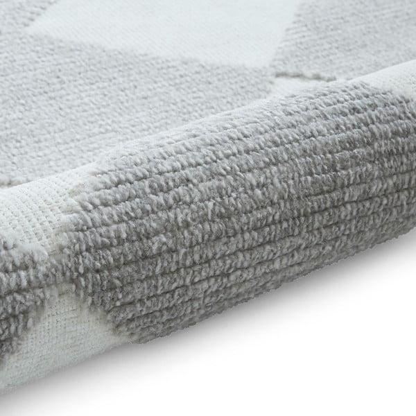 Prateľný koberec v bielej a svetlosivej farbe 200x290 cm Lyna Cream&Grey – Think Rugs-image-4