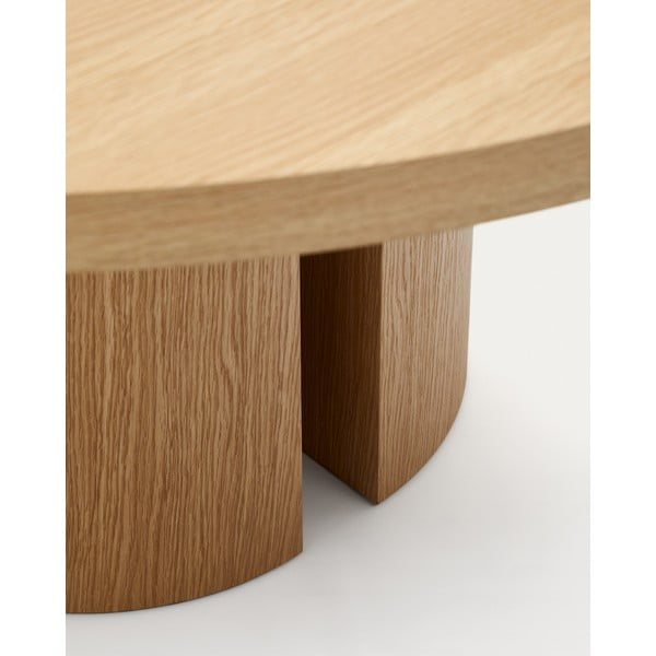 Okrúhly jedálenský stôl v dekore duba ø 150 cm Nealy – Kave Home-image-1