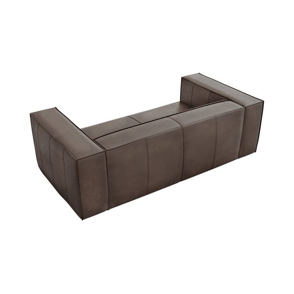 Hnedá kožená pohovka 212 cm Madame - Windsor & Co Sofas-image-4