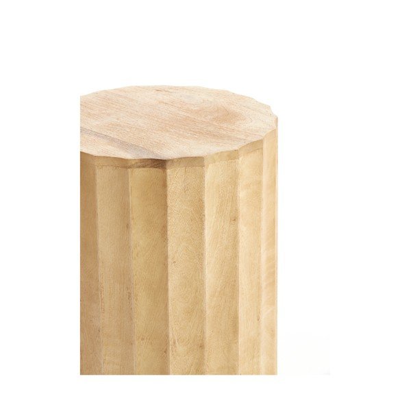 Okrúhly odkladací stolík z mangového dreva ø 35 cm Ellena – Light & Living-image-2