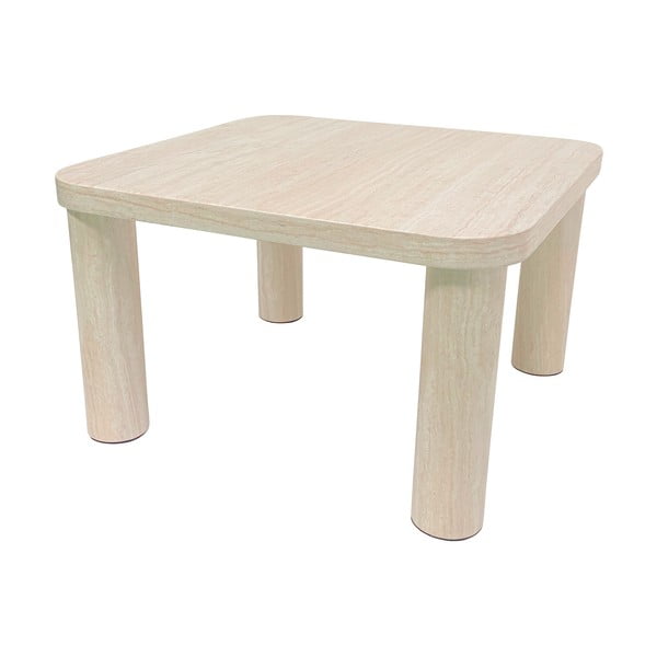 Béžový konferenčný stolík v dekore mramoru 60x60 cm Solano – Actona-image-4