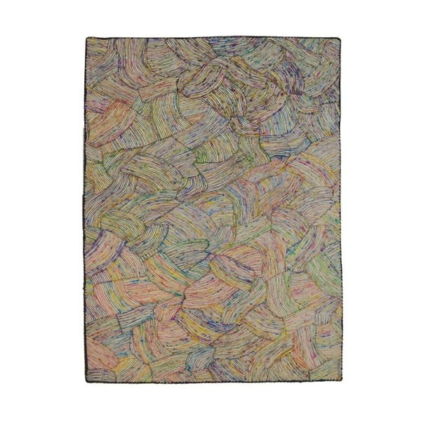 Farebný hodvábny koberec s bielymi vláknami The Rug Republic Spice Route, 230 x 160 cm
