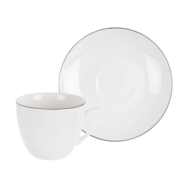 Biela porcelánová šálka na cappuccino 210 ml Decora – Orion-image-1