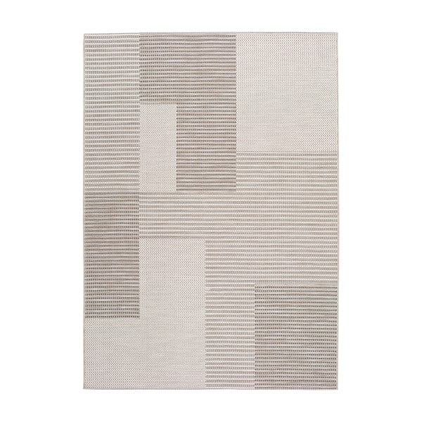 Béžový vonkajší koberec Universal Cork Squares, 155 x 230 cm