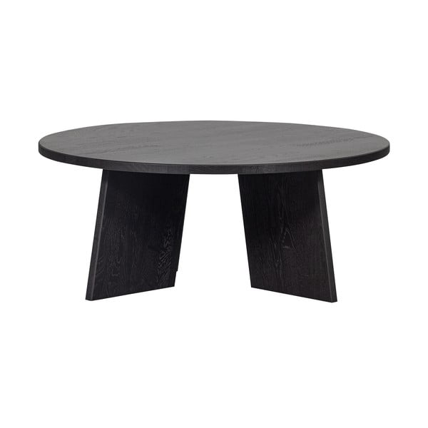 Čierny okrúhly konferenčný stolík ø 90 cm Fries – WOOOD-image-2