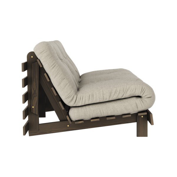 Sivobéžová ľanová rozkladacia pohovka 160 cm Roots Carob – Karup Design-image-4