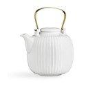 Biela porcelánová čajová kanvica Kähler Design Hammershoi, 1,2 l