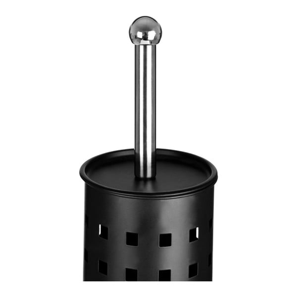 Matne čierna kovová WC kefa Indy – Premier Housewares-image-4