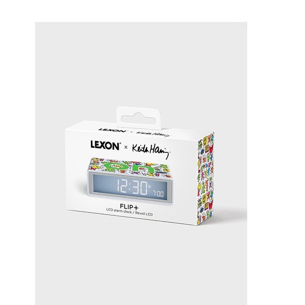 Digitálny stolový budík Flip+ Lexon x Keith Haring - Happy – Lexon-image-2