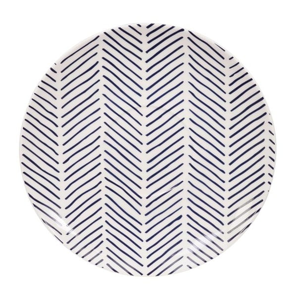Svetlomodrý porcelánový tanierik pod šálku Tokyo Design Studio Bleu de'Nîmes Asahi, ⌀ 16,5 cm