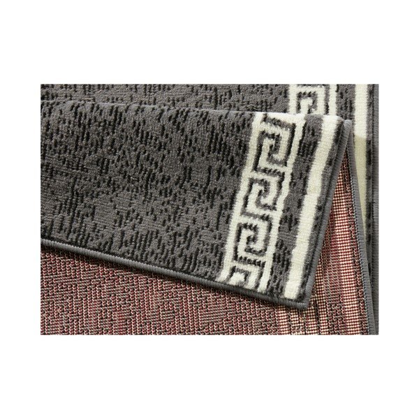Sivý behúň s bielymi detailmi Hanse Home Ornament, 80 × 450 cm-image-2