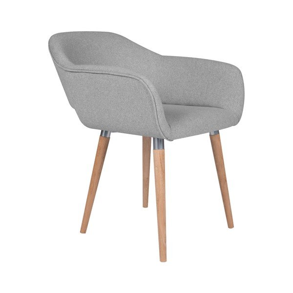Svetlosivá jedálenská stolička Cosmopolitan Design Napoli-image-1