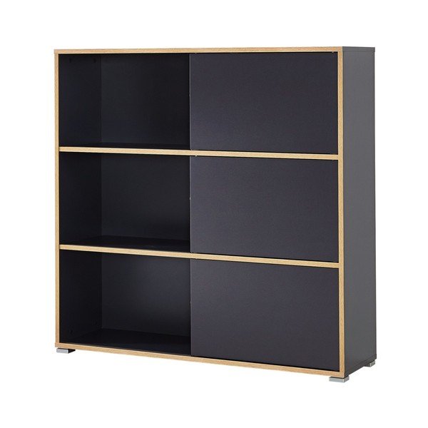 Čierna skrinka s posuvnými dvierkami Germania Slide-image-3