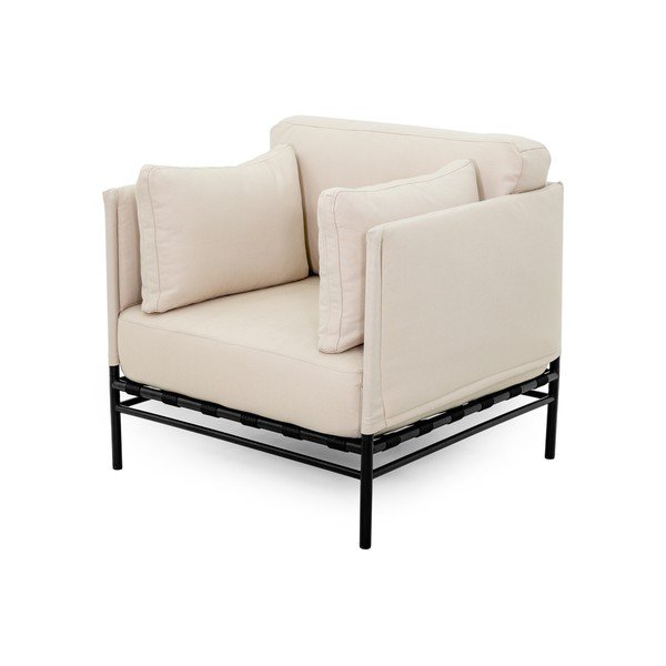 Béžové polstrované záhradné kreslo Dandy – Sit Sit-image-3