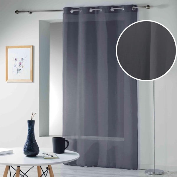 Antracitová záclona 140x280 cm Telma – douceur d'intérieur-image-3