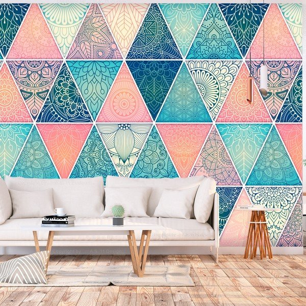 Veľkoformátová tapeta Artgeist Oriental Triangles, 400 x 280 cm-image-1
