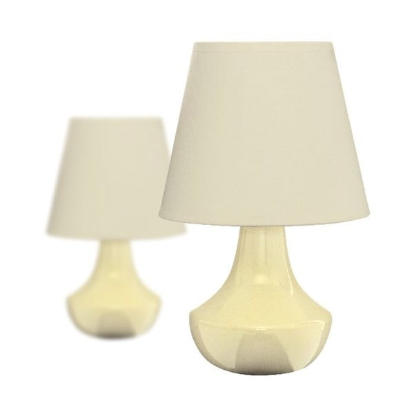 Set 2 stolové lampy Ceramic Cream
