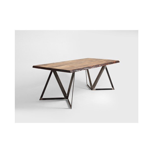 Jedálenský stôl s doskou z borovicového dreva Custom Form Sherwood, 200 × 100 cm-image-3