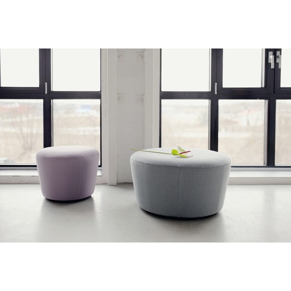 Koňakovohnedý kožený puf EMKO Naïve, ø 72 cm-image-1