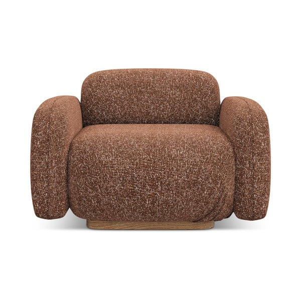 Oranžové/hnedé kreslo Ailani – Makamii-image-2