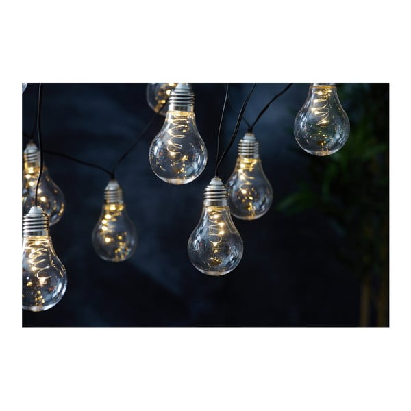 Biela solárna svetelná LED reťaz vhodná do exteriéru Star Trading Glow, dĺžka 1,9 m-image-2