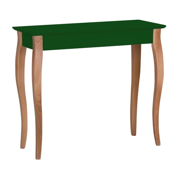 Tmavozelený konzolový stolík Ragaba Lillo, šírka 85 cm