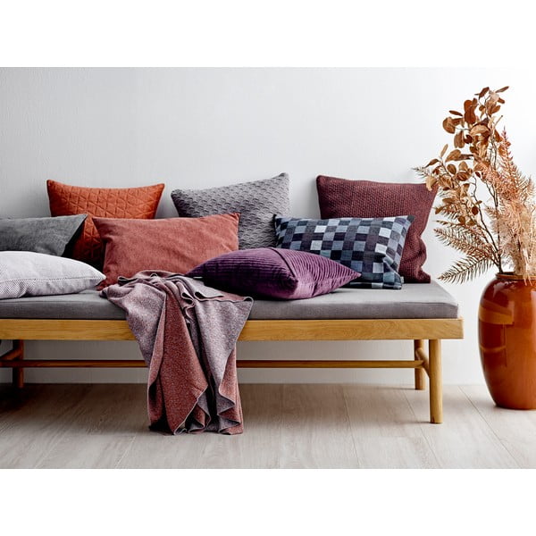 Červeno-oranžový bavlnený vankúš Södahl Elsa, 50 x 50 cm-image-2