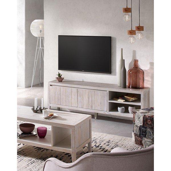 Biely TV stolík Kave Home Woody-image-4