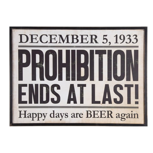 Ceduľa na stenu Novita Prohibition
