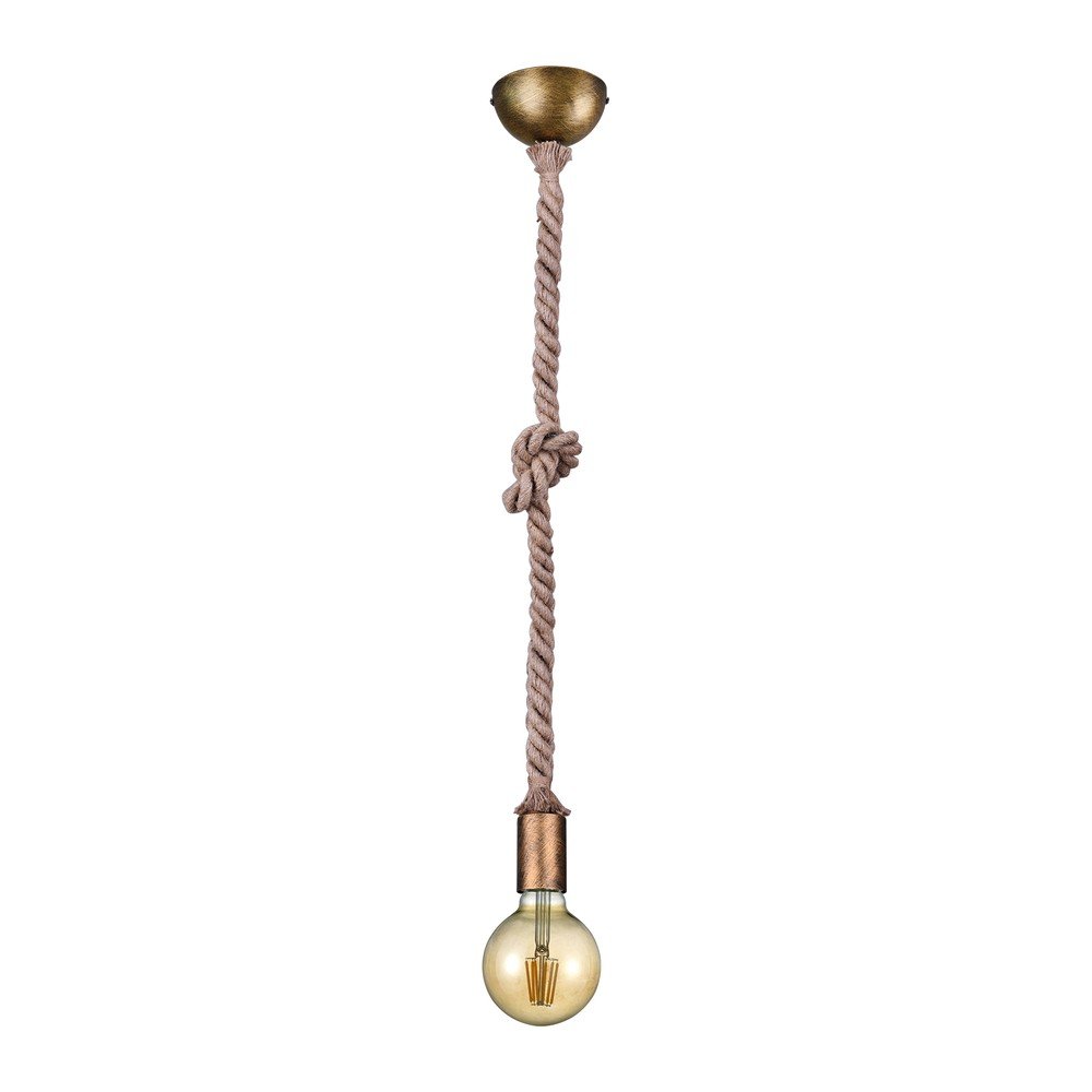 E-shop Závesné svietidlo v mosadznej farbe ø 12 cm Rope – Trio