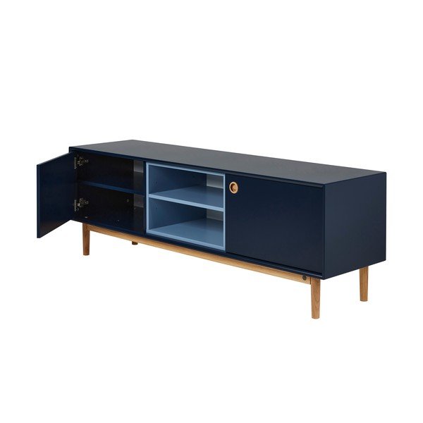 Tmavomodrý TV stolík 170x57 cm Color Box – Tom Tailor-image-3