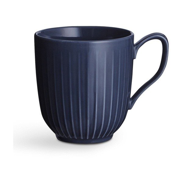 Tmavomodrý porcelánový hrnček Kähler Design Hammershoi, 330 ml