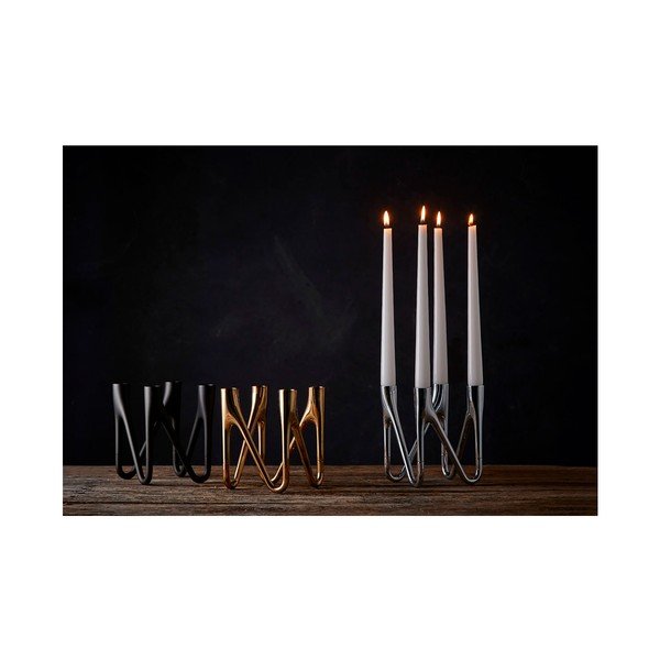 Svietnik v striebornej farbe Morsø Roots-image-1