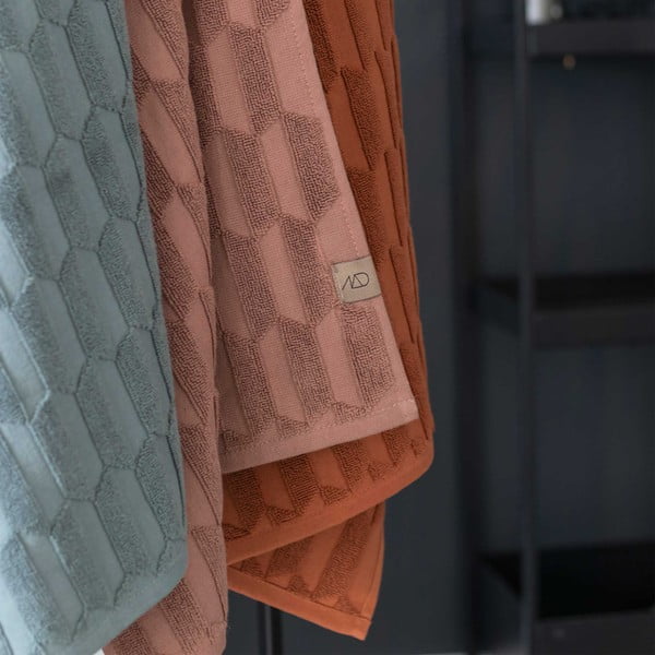 Hnedý bavlnený uterák 50x95 cm Geo - Mette Ditmer Denmark-image-2