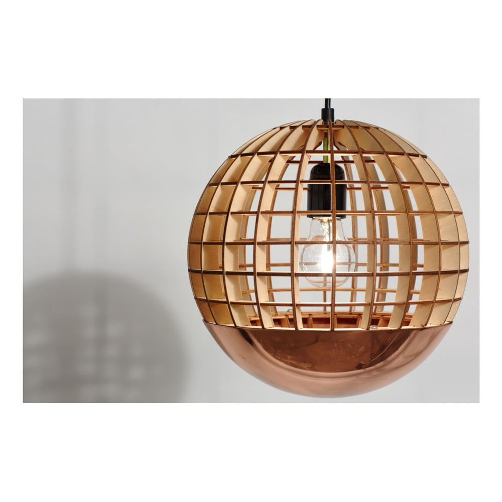Závesné svetlo Massow Design Globe Copper